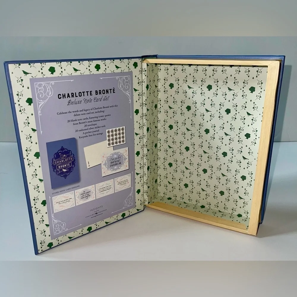 Charlotte Brontë Notecard Set Pocket Journal Keepsake Book Box